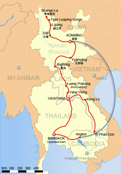 Final itinerary in the Mekong region