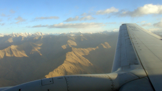 Flying to Leh